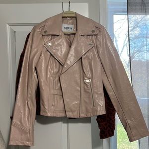 GUESS light pink pleather jacket